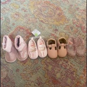Baby Girl Shoes Bundle-- Brand New, Never Worn all 0-6 months in size